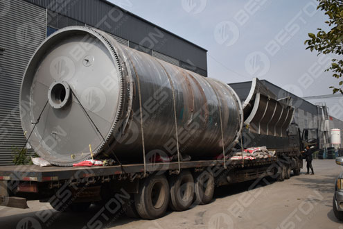 BLJ-16 Beston Semi-continuous Tyre Pyrolysis Plant Shipped to Shanxi