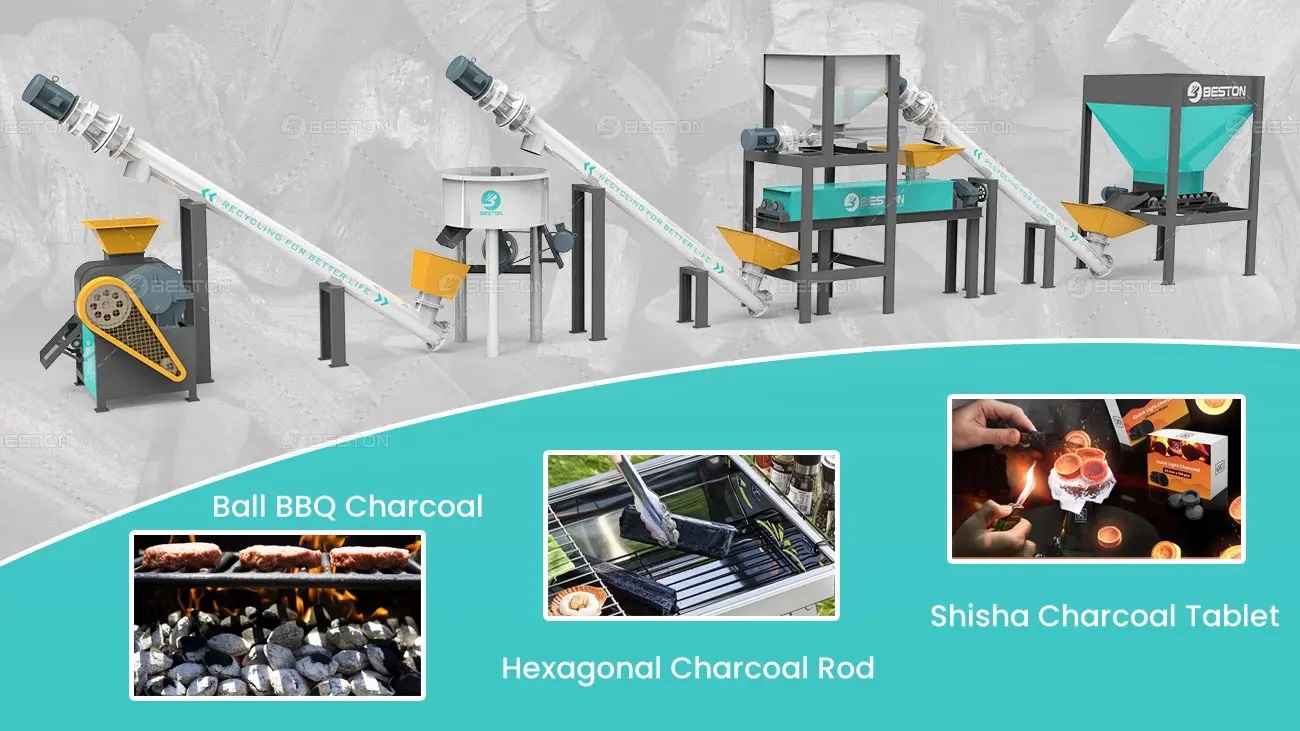 Beston-Charcoal-Briquette-Machine-for-Sale